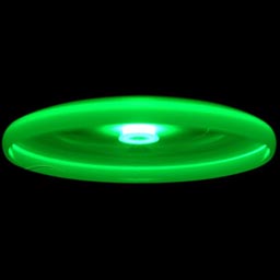 Фрисби светящийся зеленый